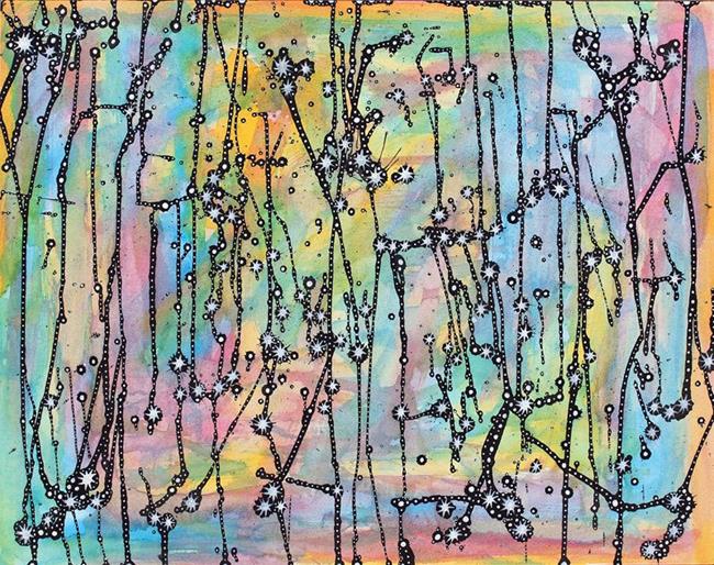 Art: Sky Tunnels (iridescence) by Artist Wendy L. Gonick
