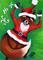 Art: Foxy Santa by Artist Monique Morin Matson