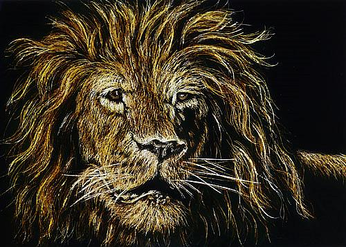 Art 'Leo Lion (SOLD)' from Exhibit Entries by artist Monique Morin