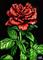 Art: Papa's Rose  (SOLD) by Artist Monique Morin Matson