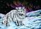 Art: Artic Fox Aurora - SA105  (SOLD) by Artist Monique Morin Matson