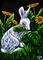 Art: Nibbling the Daisies  (SOLD) by Artist Monique Morin Matson