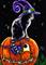Art: Waiting for Trick or Treats  (SOLD) by Artist Monique Morin Matson
