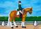 Art: Dressage Palomino  (SOLD) by Artist Monique Morin Matson