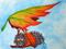 Art: Preparing For Wings (SOLD) by Artist Monique Morin Matson