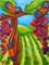 Art: Hanging in the Vineyard  (SOLD) by Artist Monique Morin Matson