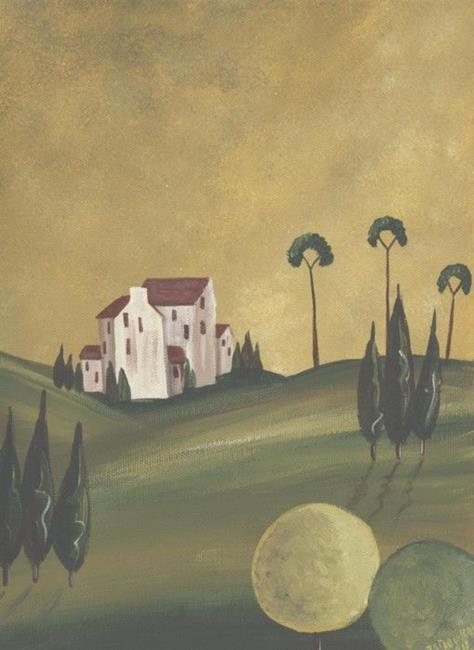 Art: Tuscany Villa II- SOLD by Artist Charlene Murray Zatloukal