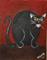 Art: Fat Cat-Licorce- SOLD by Artist Charlene Murray Zatloukal