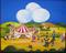 Art: The Circus is in Town- SOLD by Artist Charlene Murray Zatloukal