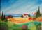 Art: Tuscan Villa by the Sea by Artist Charlene Murray Zatloukal