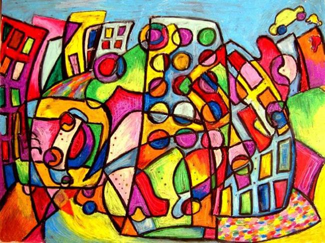 Art: City in the Morning by Artist Chris Jeanguenat