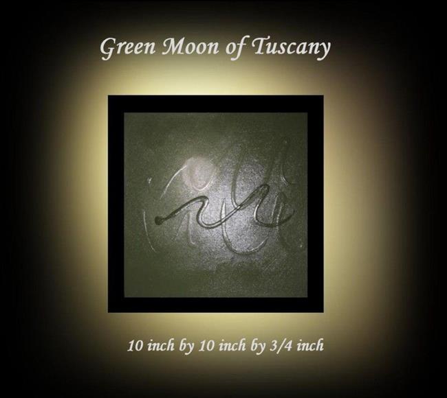 Art: Green Moon of Tuscany-sold by Artist Charlene Murray Zatloukal