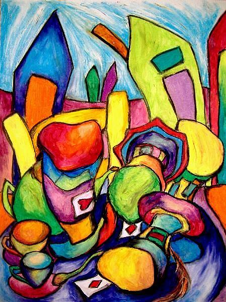 Art: Mad Hatter's Hats by Artist Chris Jeanguenat