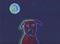 Art: Red Dog, Blue Moon by Artist Jenny Doss