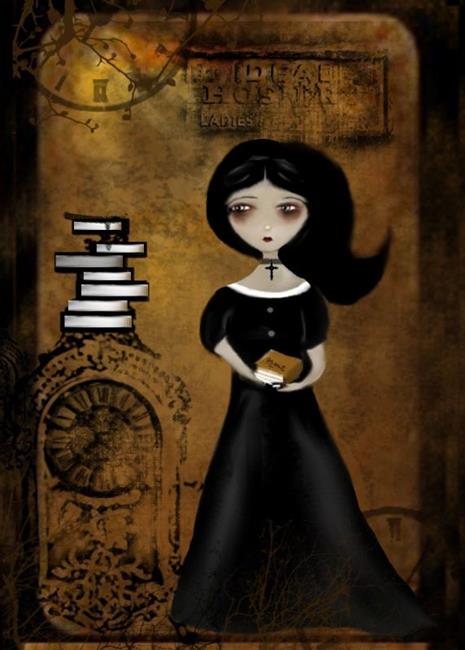 Art: Steampunk Bibliophile by Artist Charlene Murray Zatloukal