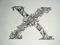 Art: Hand Lettered Letter X by Artist Chris Jeanguenat