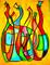 Art: Drunken Bottles by Artist Chris Jeanguenat