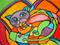 Art: Cat and Mouse by Artist Chris Jeanguenat
