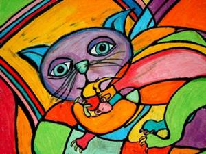Detail Image for art Cat and Mouse