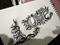 Art: Black Love Lace Letters- For the Ripped Up Heart by Artist Chris Jeanguenat
