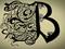 Art: Hand Lettered B by Artist Chris Jeanguenat