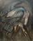 Art: Blue Heron Audubon Study by Artist Chris Jeanguenat