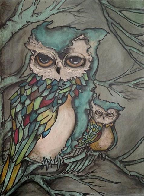 Art: Senior and Junior by Artist Chris Jeanguenat