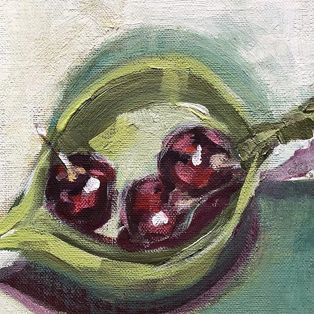Art: cherries by Artist Cynthia Kathleen Agathocleous