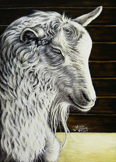 Art: Goat (SOLD) by Artist Monique Morin Matson