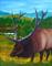 Art: Elk  (SOLD) by Artist Monique Morin Matson
