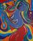 Art: Izzy Loves to Be Abstract by Artist Kathleen A. Roberson