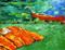 Art: Red Canoe by Artist April