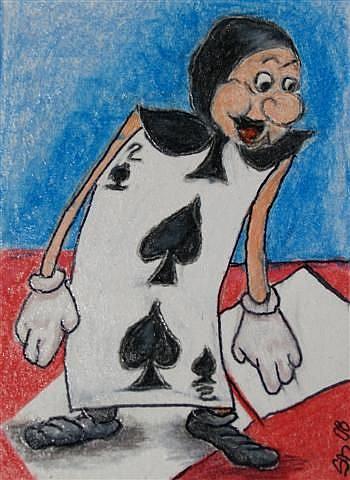 Art: Two of Clubs - sold by Artist Shari Lynn Schmidt