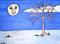 Art: Old Man Winter's Blanket or Desert Moon by Artist Shari Lynn Schmidt