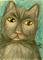 Art: CAT TWO by Artist christi lynn schwartzkopf