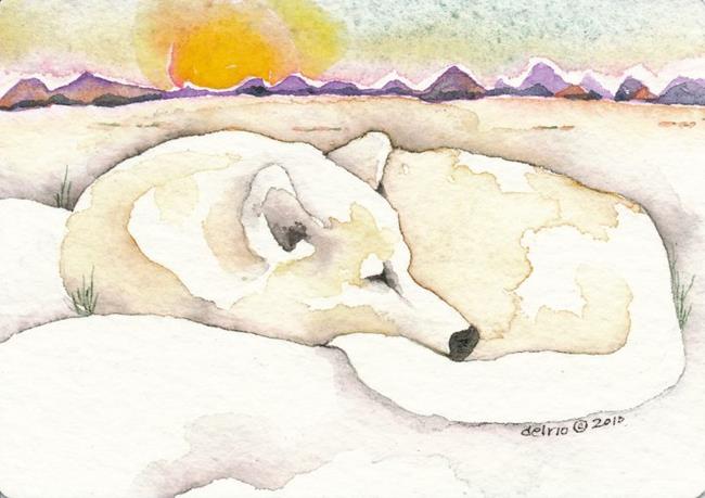 Art: 'ARCTIC WOLF' by Artist Gretchen Del Rio