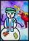 Art: SNOWMAN PATCHES AND FRIEND by Artist Dottie Cooper Katz
