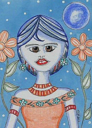 Art: Frida Kahlo by Artist Sherry Key