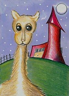 Art: If Dr. Seuss Had A Llama by Artist Sherry Key