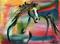 Art: Southwest Pony 1 ACEO by Artist Laurie Justus Pace