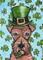 Art: Leprechaun Terrier by Artist Melinda Dalke