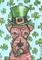 Art: Leprechaun Irish Terrier by Artist Melinda Dalke