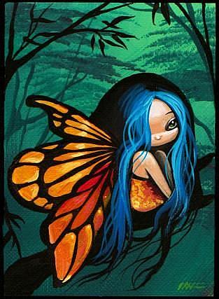 Art: Tiny Forest Fairy-Art Card by Artist Nico Niemi