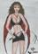 Art: Cleavage Pin Up by Artist Sandi Gayle Stefkovich