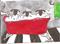 Art: RUB A DUB DUB THREE SHEEP IN THE TUB by Artist Nancy Denommee   