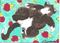 Art: Tuxedo Cat with Roses SOLD by Artist Nancy Denommee   
