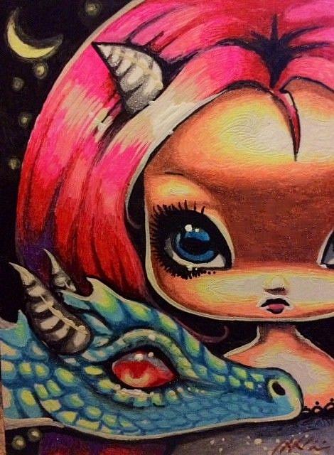Art: Drakonette Child by Artist Nico Niemi