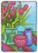 Art: Polka Dots & Tulips (sold) by Artist Shelly Bedsaul