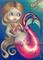 Art: Surprised Mermaid ACEO by Artist Jasmine Ann Becket-Griffith