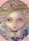 Art: Portrait with a Flowered Hat ACEO by Artist Jasmine Ann Becket-Griffith